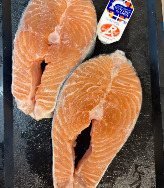2 darnes de saumon écossais Label Rouge
