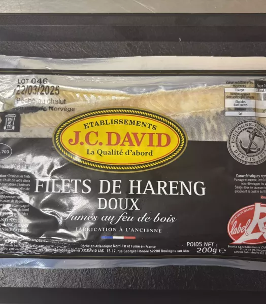 Sachet de harengs doux fumés 200g