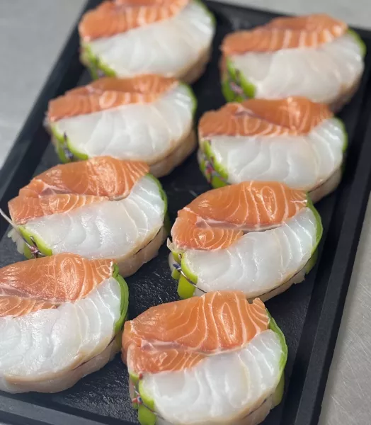 Médaillons saumon écossais Label Rouge & Cabillaud 3/400g (2 médaillons)