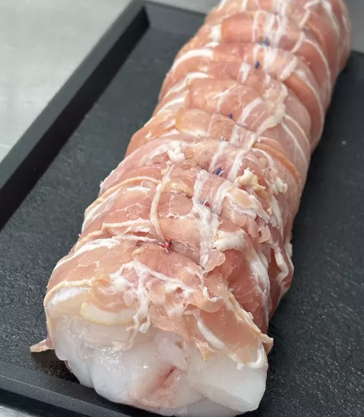 Rôti de lotte et lard fumé 800g