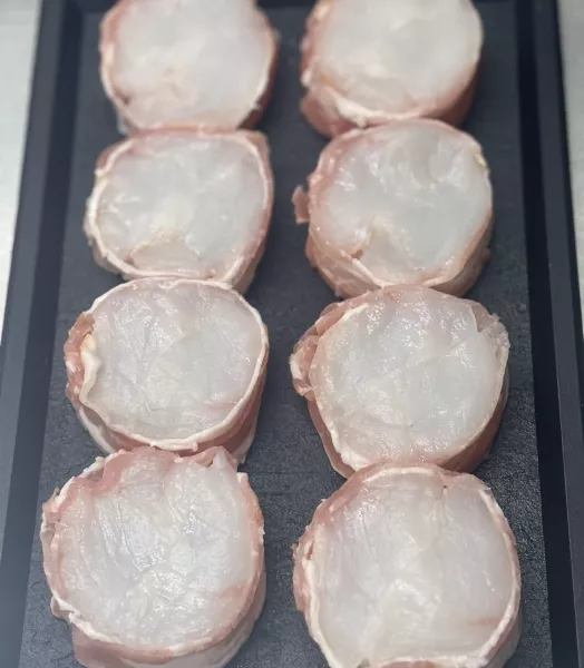 Médaillons lotte & lard 3/400g (2 médaillons)